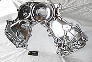 1950 Led Sled Mercury Aluminum Timing Cover AFTER Chrome-Like Metal Polishing and Buffing Services / Restoration Services 