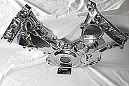 1950 Led Sled Mercury Aluminum Timing Cover AFTER Chrome-Like Metal Polishing and Buffing Services / Restoration Services 