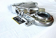 Mopar Performance 340 Engine Aluminum Timing Cover AFTER Chrome-Like Metal Polishing and Buffing Services / Restoration Services 