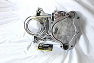 Mopar Performance 340 Engine Aluminum Timing Cover AFTER Chrome-Like Metal Polishing and Buffing Services / Restoration Services 