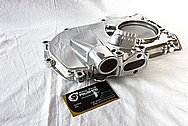 V8 Engine Aluminum Timing Cover AFTER Chrome-Like Metal Polishing and Buffing Services / Restoration Services 