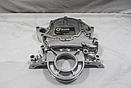 Aluminum Timing Cover AFTER Chrome-Like Metal Polishing and Buffing Services / Restoration Services 