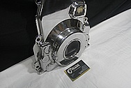 Aluminum V8 Engine Timing Cover AFTER Chrome-Like Metal Polishing and Buffing Services / Restoration Services