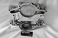 Aluminum V8 Engine Timing Cover AFTER Chrome-Like Metal Polishing and Buffing Services / Restoration Services