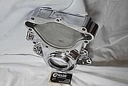Aluminum V8 Engine Timing Cover AFTER Chrome-Like Metal Polishing and Buffing Services / Restoration Services