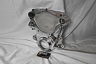 Aluminum V8 Engine Timing Cover AFTER Chrome-Like Metal Polishing and Buffing Services / Restoration Services