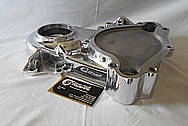 Aluminum V8 Engine Timing Cover AFTER Chrome-Like Metal Polishing and Buffing Services / Restoration Services