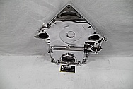 Aluminum V8 Engine Timing Cover AFTER Chrome-Like Metal Polishing and Buffing Services / Restoration Services