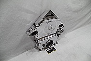 Aluminum V8 Engine Timing Cover AFTER Chrome-Like Metal Polishing and Buffing Services / Restoration Services