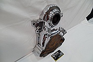 Aluminum V8 Engine Timing Cover AFTER Chrome-Like Metal Polishing and Buffing Services / Restoration Services