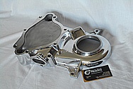 Aluminum V8 Engine Timing Cover AFTER Chrome-Like Metal Polishing and Buffing Services / Restoration Services 