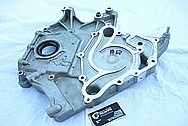 Dodge Hemi 6.1L Engine Aluminum Timing Cover BEFORE Chrome-Like Metal Polishing and Buffing Services