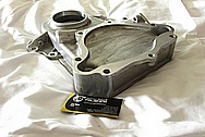 Mopar Performance 340 Engine Aluminum Timing Cover BEFORE Chrome-Like Metal Polishing and Buffing Services / Restoration Services 