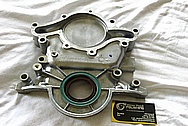 Aluminum V8 Engine Timing Cover BEFORE Chrome-Like Metal Polishing and Buffing Services / Restoration Services