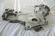 Ford Mustang Cobra Aluminum Timing Belt Cover BEFORE Chrome-Like Metal Polishing and Buffing Services
