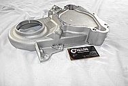 Aluminum V8 Engine Timing Cover BEFORE Chrome-Like Metal Polishing and Buffing Services / Restoration Services