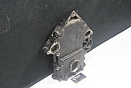 Aluminum V8 Engine Timing Cover BEFORE Chrome-Like Metal Polishing and Buffing Services / Restoration Services