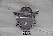 Ford 302 V8 Engine Aluminum Timing Cover BEFORE Chrome-Like Metal Polishing and Buffing Services - Aluminum Polishing 