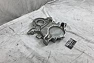 Aluminum Timing Cover BEFORE Chrome-Like Metal Polishing and Buffing Services - Aluminum Polishing 