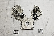 Ford Mustang Cobra DOHC Aluminum Timing Cover BEFORE Chrome-Like Metal Polishing and Buffing Services - Aluminum Polishing
