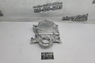Aluminum Timing Cover BEFORE Chrome-Like Metal Polishing - Aluminum Polishing - Timing Cover Polishing Services