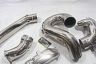 Titanium Motorcycle Racing Pipes AFTER Chrome-Like Metal Polishing and Buffing Services / Restoration Services