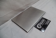 Titanium Block AFTER Custom Metal Satin Finish Services Plus Custom Cutting Services 