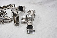 Titanium Motorcycle Racing Pipes AFTER Chrome-Like Metal Polishing and Buffing Services / Restoration Services
