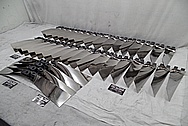 Titanium Aircraft Blades and Hub AFTER Chrome-Like Metal Polishing - Titanium Polishing Services - Aircraft Polishing Services