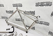Titanium Bicycle Frame, Titanium Bicycle Parts and Aluminum Bicycle Parts AFTER Chrome-Like Metal Polishing and Buffing Services / Restoration Services - Titanium Polishing - Aluminum Polishing - Bicycle Polishing