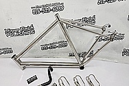 Titanium Bicycle Frame, Titanium Bicycle Parts and Aluminum Bicycle Parts AFTER Chrome-Like Metal Polishing and Buffing Services / Restoration Services - Titanium Polishing - Aluminum Polishing - Bicycle Polishing