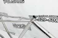 Deans Titanium Bicycle Frame AFTER Chrome-Like Metal Polishing | Aluminum Polishing | Titanium Polishing Services | Bicycle Polishing Service