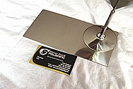 Titanium Metal Martini Glass AFTER Chrome-Like Metal Polishing and Buffing Services