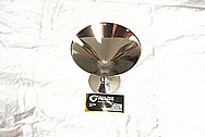 Titanium Metal Martini Glass AFTER Chrome-Like Metal Polishing and Buffing Services