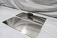Titanium Sheet Metal Pieces AFTER Chrome-Like Metal Polishing and Buffing Services / Restoration Services