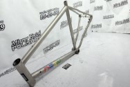 Deans Titanium Bicycle Frame BEFORE Chrome-Like Metal Polishing | Aluminum Polishing | Titanium Polishing Services | Bicycle Polishing Service