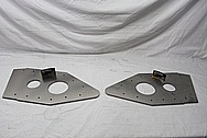 Titanium Sail Boat Plate Pieces BEFORE Chrome-Like Metal Polishing and Buffing Services / Restoration Services 