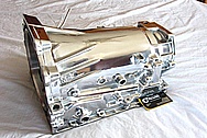 4L60E Chevy GM LS1 Style Aluminum Transmission Case AFTER Chrome-Like Metal Polishing and Buffing Services