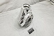 Aluminum Boat Drive / Transmission Housing AFTER Chrome-Like Polishing and Buffing - Aluminum Polishing