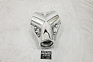 Aluminum Boat Drive / Transmission Housing AFTER Chrome-Like Polishing and Buffing - Aluminum Polishing