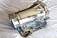 4L60E Chevy GM LS1 Style Aluminum Transmission Case AFTER Chrome-Like Metal Polishing and Buffing Services