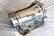 Chevy LS1 Style Aluminum Transmission Case AFTER Chrome-Like Metal Polishing and Buffing Services