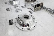 Aluminum Rear End / Driveline Parts BEFORE Chrome-Like Metal Polishing and Buffing Services / Restoration Services - Aluminum Polishing - Rear / Driveline Polishing Service 