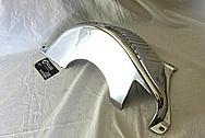Aluminum Transmission Cover Piece AFTER Chrome-Like Metal Polishing and Buffing Services / Restoration Services 