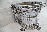 Volvo A40D Heavy Duty Articulated Truck Aluminum Transmission Housing AFTER Chrome-Like Metal Polishing and Buffing Services / Restoration Services