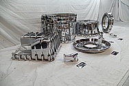 Volvo A40D Heavy Duty Articulated Truck Aluminum Transmission Parts AFTER Chrome-Like Metal Polishing and Buffing Services / Restoration Services