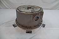 Volvo A40D Heavy Duty Articulated Truck Aluminum Transmission Housing BEFORE Chrome-Like Metal Polishing and Buffing Services / Restoration Services