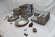 Volvo A40D Heavy Duty Articulated Truck Aluminum Transmission Parts BEFORE Chrome-Like Metal Polishing and Buffing Services / Restoration Services