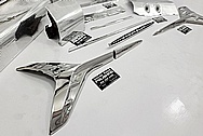 Vintage Chevy Stainless Steel Trim Pieces AFTER Chrome-Like Metal Polishing and Buffing Services / Restoration Services - Stainless Steel Polishing - Trim Polishing