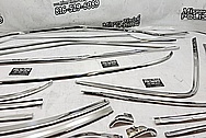 1965 Ford Mustang Stainless Steel Trim Pieces AFTER Chrome-Like Metal Polishing and Buffing Services / Restoration Services - Steel Polishing - Trim Polishing